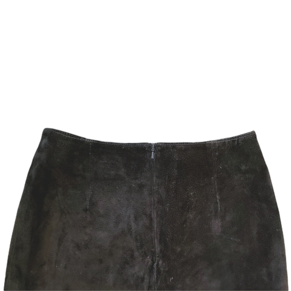 Vintage 90s Genuine Suede Leather Skirt - Picture 6 of 7